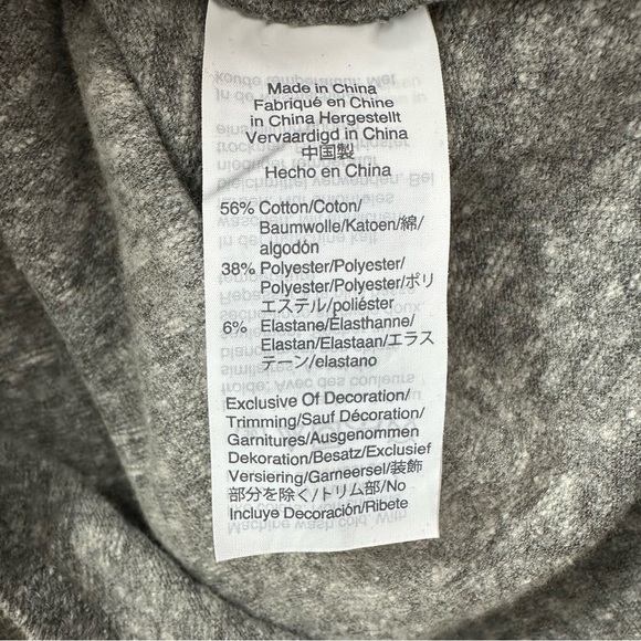 Madewell Gray Long-Sleeve V-Neck Full-Coverage Bodysuit, XL - Picture 12 of 14